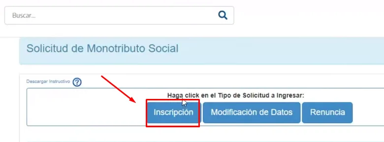 solicitud de monotributo social