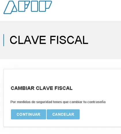 cambiar recuperar clave afip