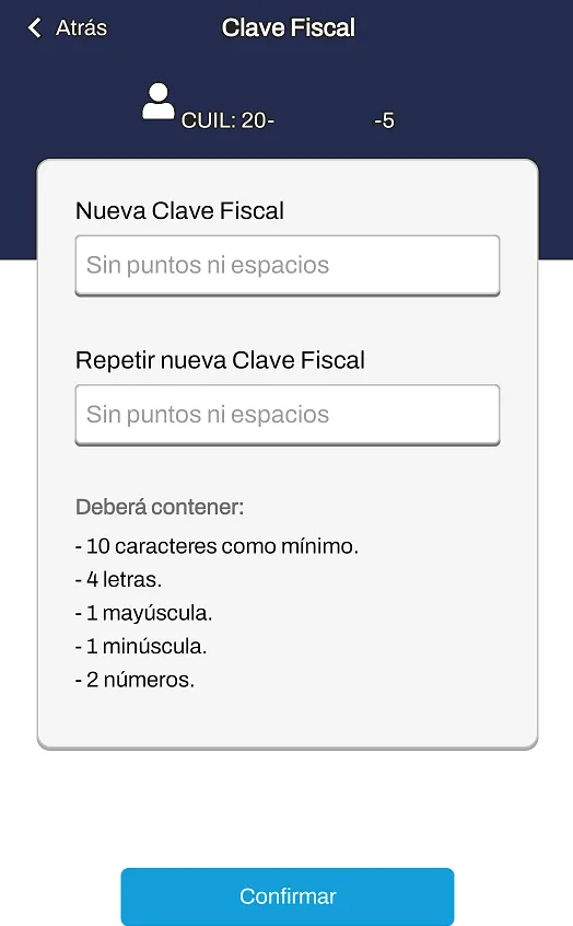 olvide mi clave afip