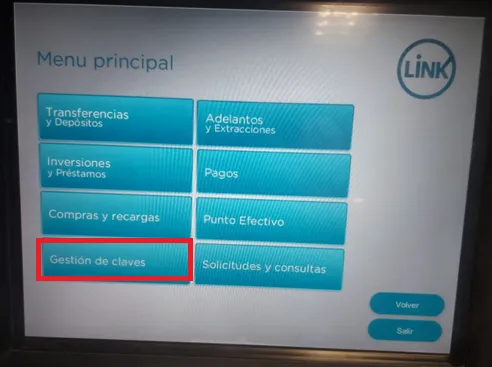 clave fiscal en cajero link
