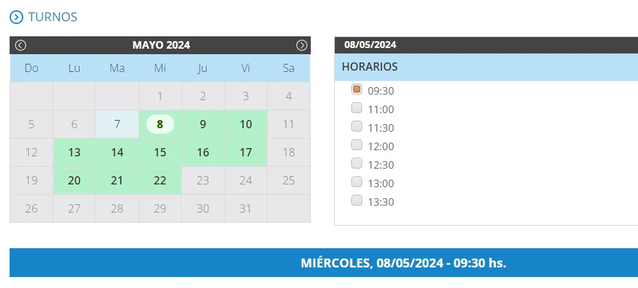 como sacar turno en afip