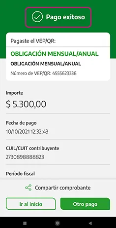 como se paga monotributo con cuenta dni