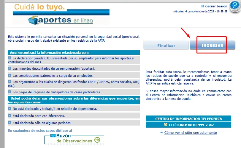 como ver si mi empleador me hace los aportes